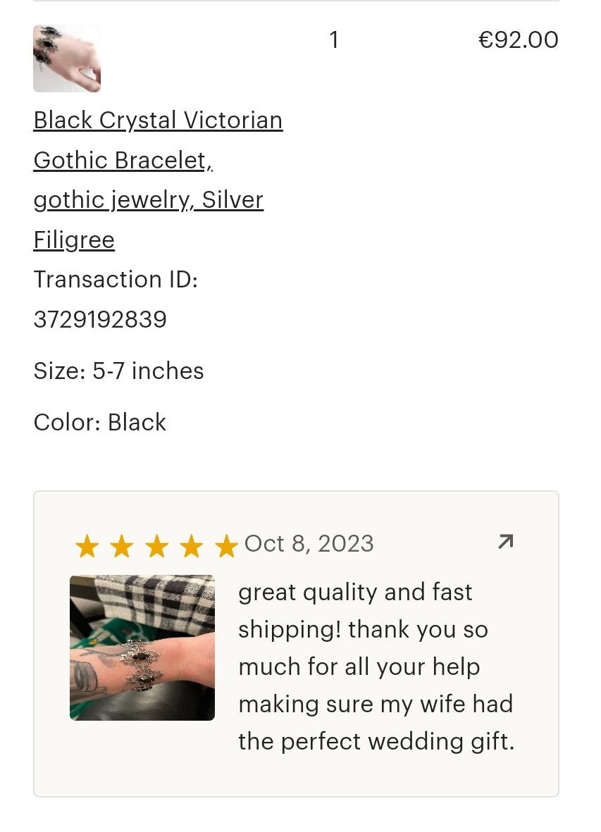 Filigree leaves bracelet