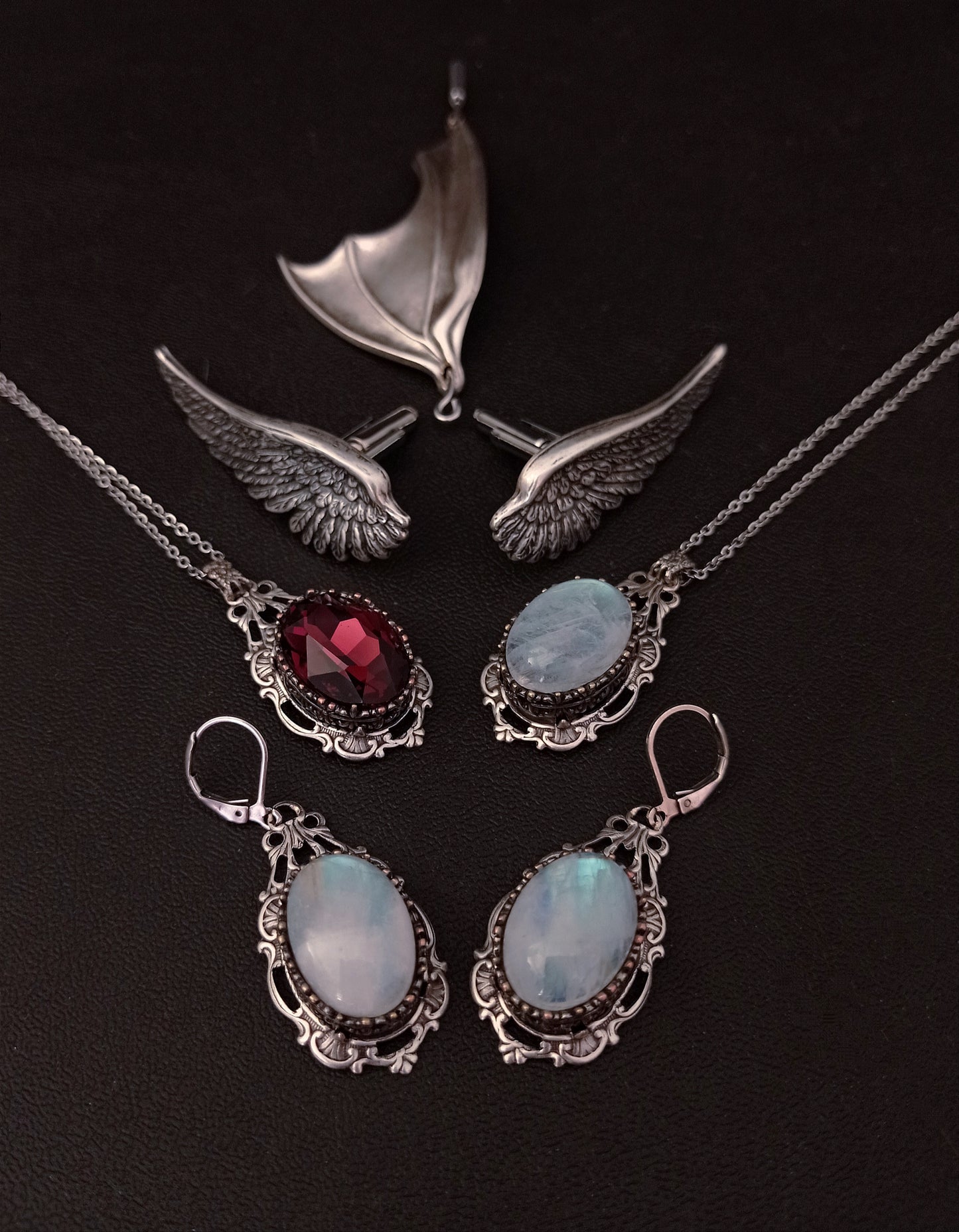 Moonstone earrings