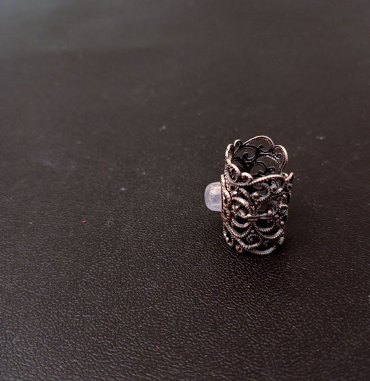 Moonstone knuckle ring