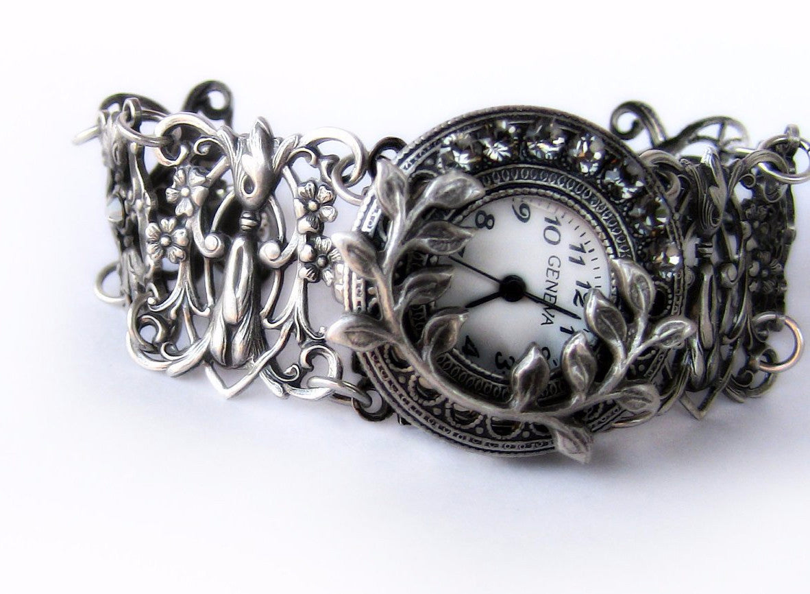 Silver Filigree Steampunk Gothic Watches · A Watch · Jewelry