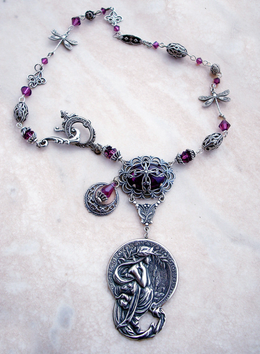 Purple Crystal Fantasy Necklace - Aranwen's Jewelry
- 3
