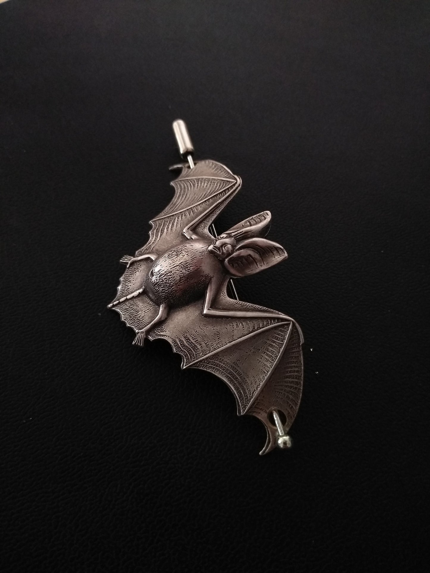 Silver Bat Pin