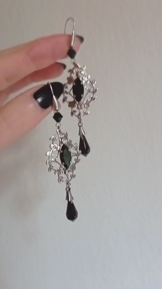 Lacy leaves earrings