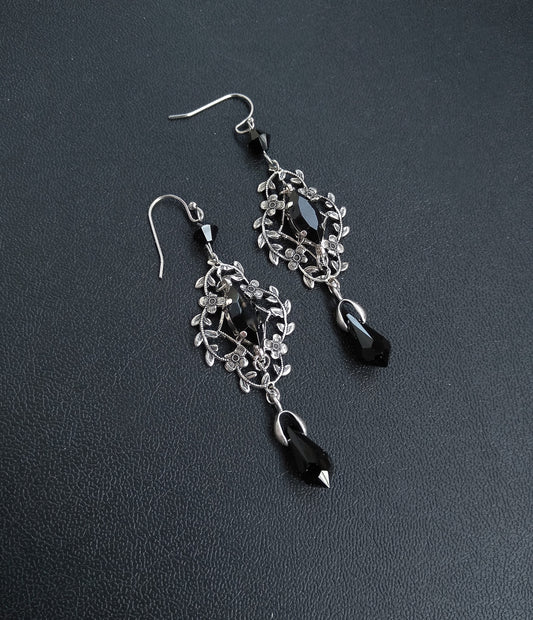 Lacy leaves earrings