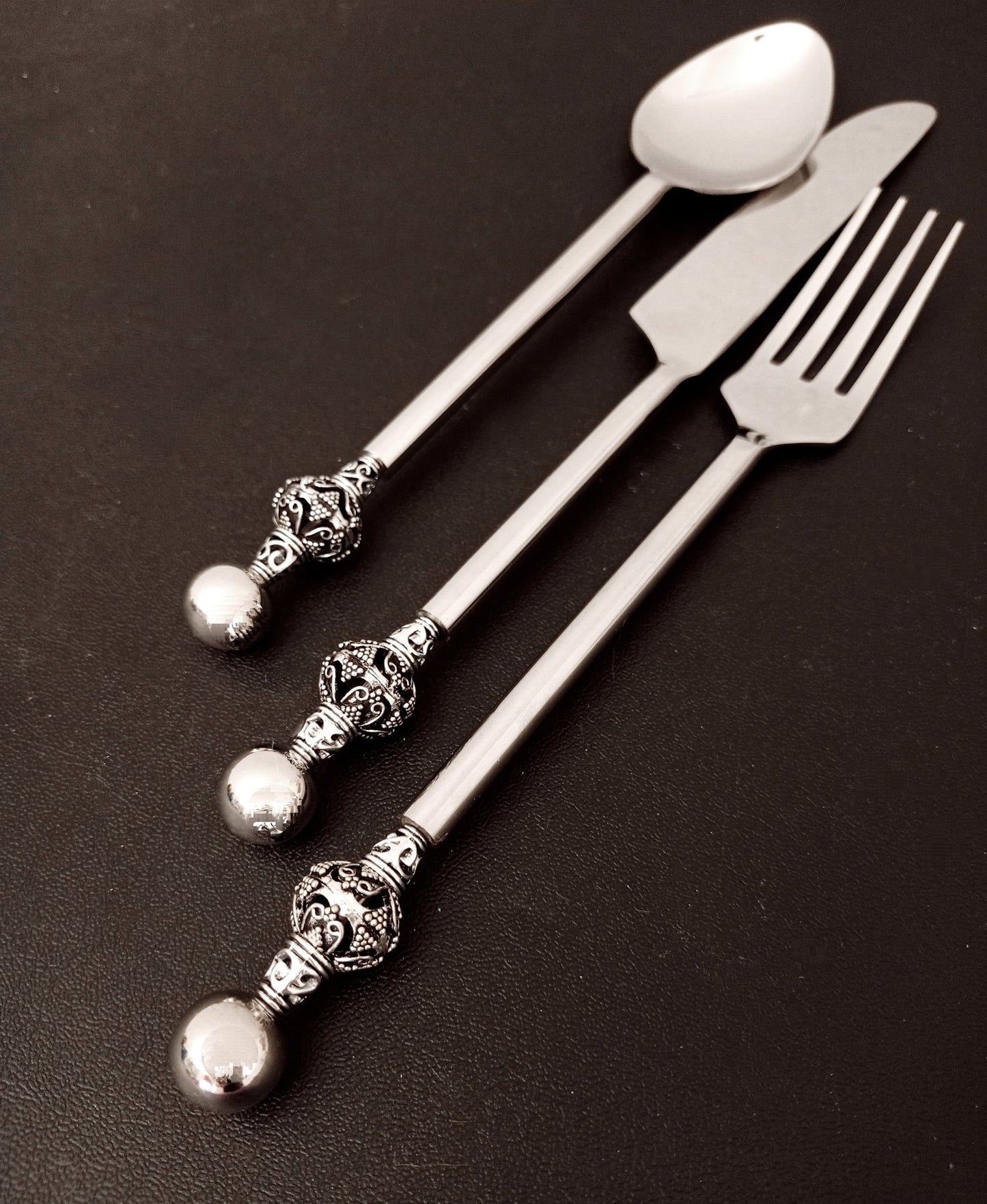 Vintage silver cutlery set