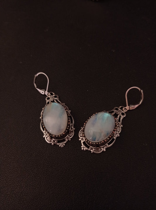 Moonstone earrings