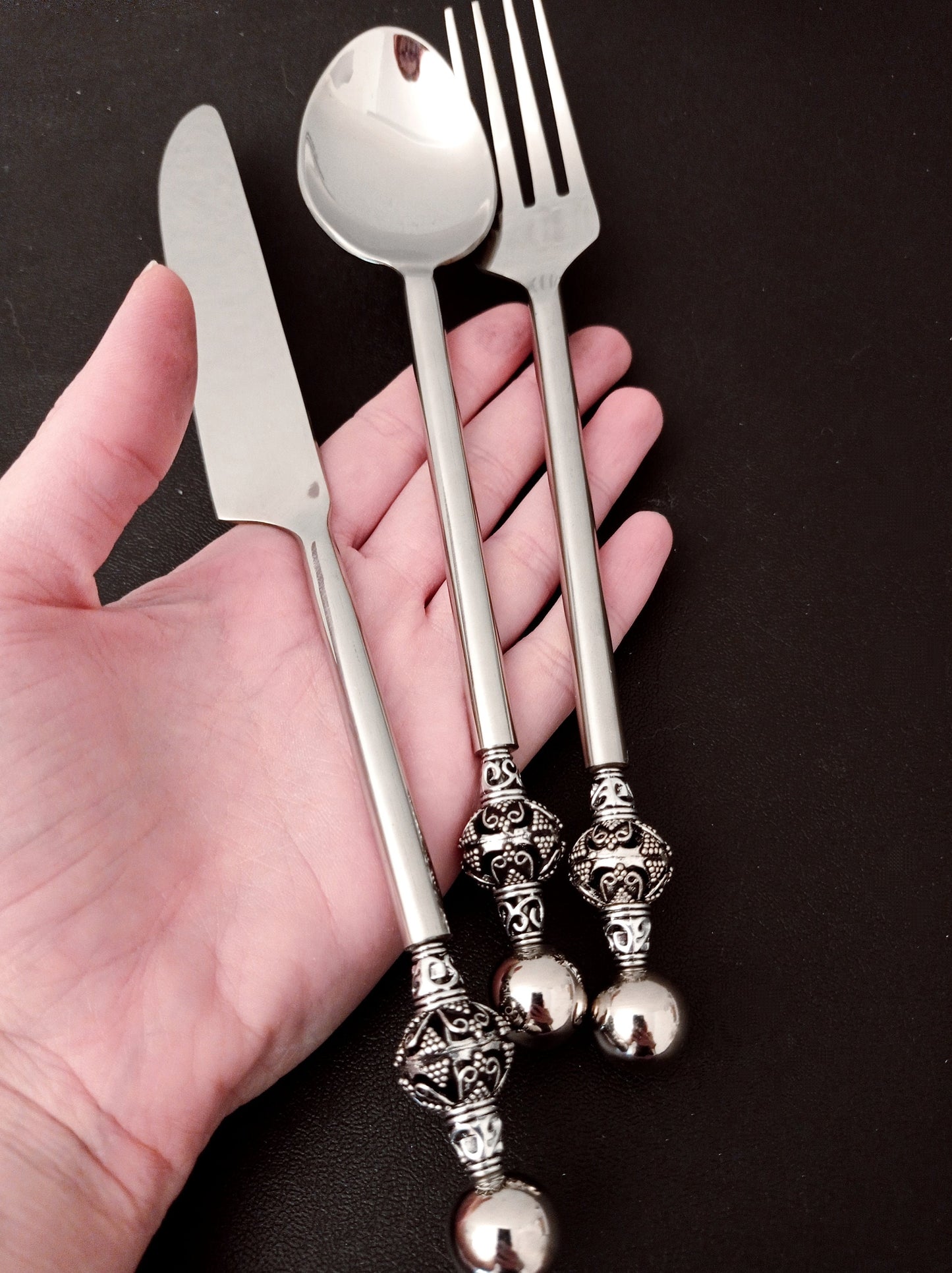 Vintage silver cutlery set