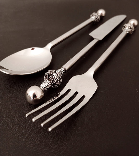 Vintage silver cutlery set