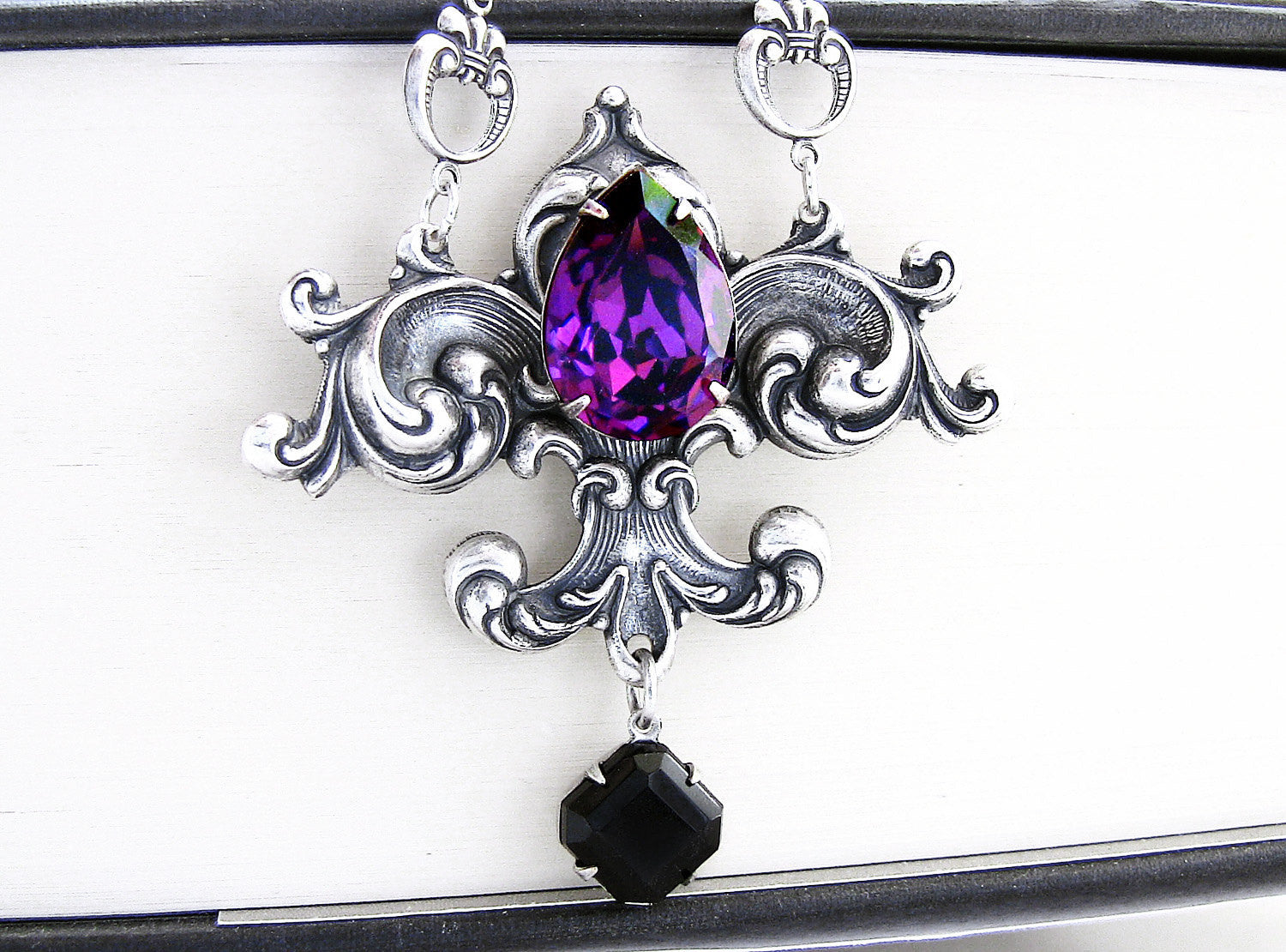 KM Black Polish Oxidised Necklace Set at Rs 145/set | Fashion Jewelry in  Ghaziabad | ID: 26420272955